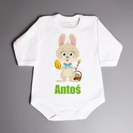 Body dla niemowląt - Zajączek wielkanocny, pisanki - body wielkanocne - miniaturka - grafika 1