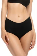 Majtki damskie - Julimex Infinity boyshorts maxi czarne figi damskie - miniaturka - grafika 1