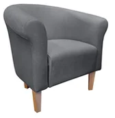 Fotele - ATOS Fotel Milo Mikrofaza 17 szary nogi 20 buk - miniaturka - grafika 1