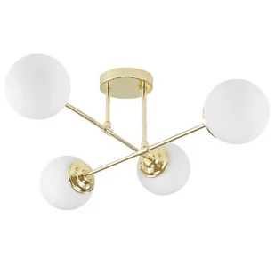 NOWOCZESNA LAMPA SUFITOWA WISZĄCA KLASYCZNE ZŁOTO FINO W4 - Lampy sufitowe - miniaturka - grafika 1