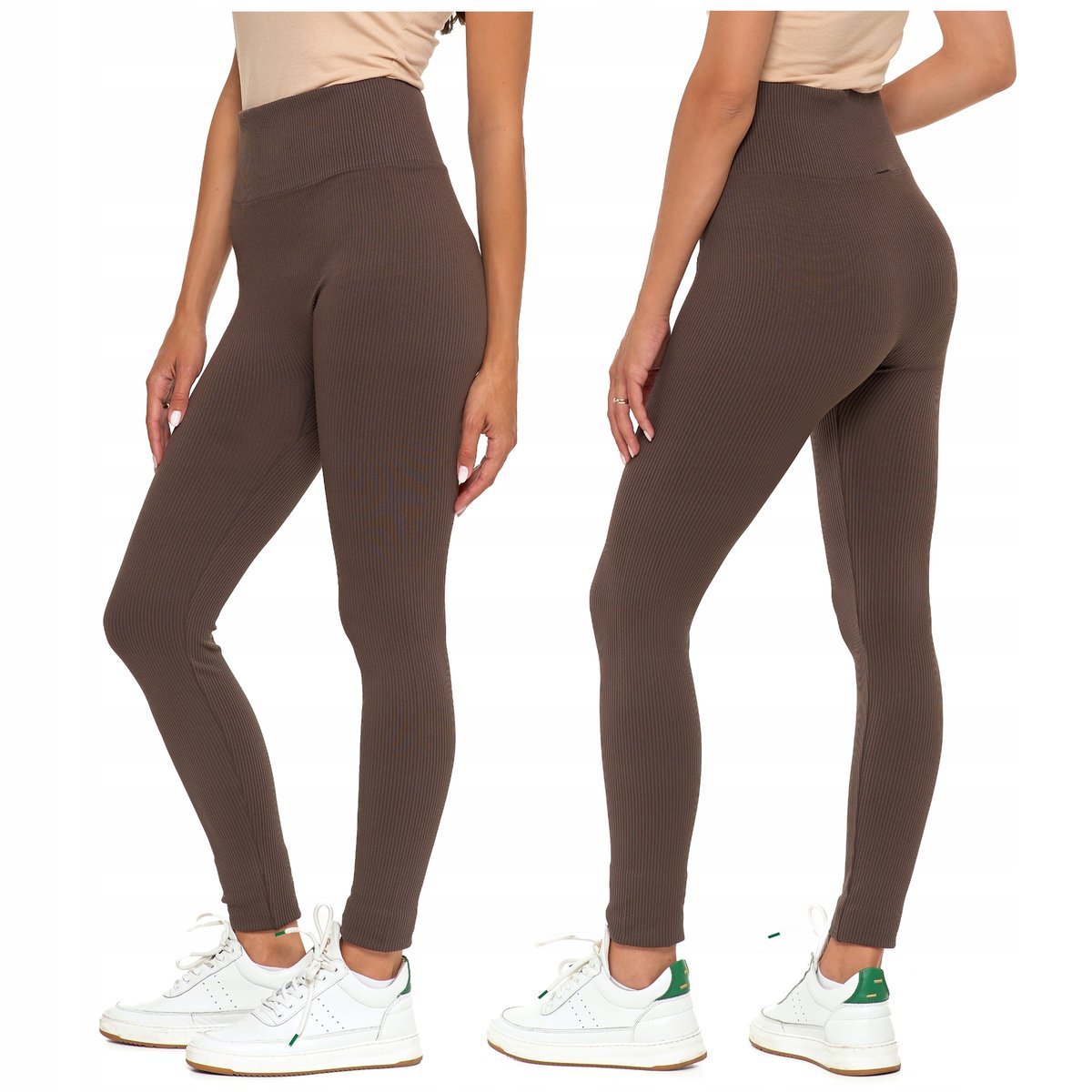 Legginsy Wysoki Stan Kryjące Getry Klasyczne Miękkie Wygodne MORAJ L/XL