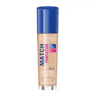 Podkłady do twarzy - Rimmel Match Perfection Foundation SPF20 podkład w płynie 100 Ivory 30ml - miniaturka - grafika 1