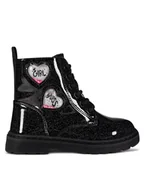 Buty dla dziewczynek - Nelli Blu Trzewiki CM231212-1 Czarny - miniaturka - grafika 1