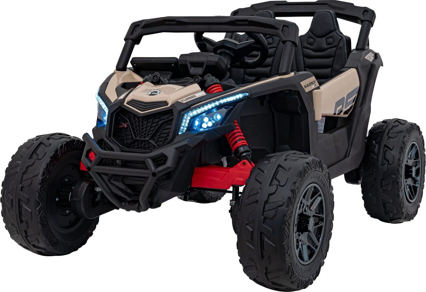 Ramiz Auto Na Akumulator Pojazd ATV CAN-AM Maverick Czarny LED Panel Audio MP3