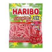 Żelki - Haribo Żelki Kwaśne Paski Spaghetti Fizz O Smaku Truskawkowym 75G - miniaturka - grafika 1