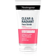 Peelingi i scruby do twarzy - Neutrogena Clear & Radiant Face Scrub Peeling 150 ml - miniaturka - grafika 1
