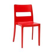 Krzesła - Krzesło Sai czerwone z tworzywa - miniaturka - grafika 1