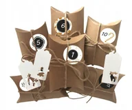 Ozdoby bożonarodzeniowe - Kalendarz Adwentowy Diy Zestaw Pudełek + Naklejki - miniaturka - grafika 1