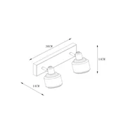 Lampy sufitowe - Lucide Reflektor sufitowy Bjorn, 2-pkt., złoty/mosiądz - miniaturka - grafika 1