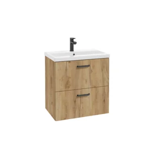 Zestaw szafka i umywalka GAJA D60 0D2S 0NW DSM 1512 dąb craft złoty - Szafki łazienkowe - miniaturka - grafika 1