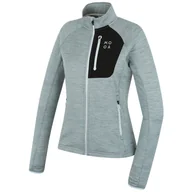 Bluzy sportowe damskie - Bluza damska MOOA Nyore Grid 220 Rozmiar: S / Kolor: niebieski - miniaturka - grafika 1