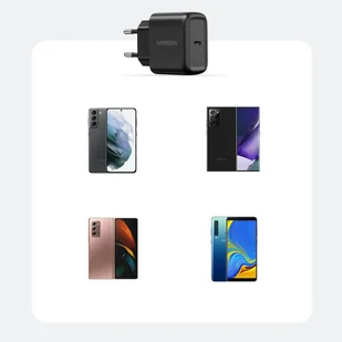 Ugreen szybka ładowarka USB-C PD PPS 25W czarny (CD250) - Ładowarki do telefonów - miniaturka - grafika 9