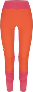 Spodnie sportowe damskie - Getry Salewa Pedroc Dry Responsive Hybrid Women''s Tights - red orange - grafika 1