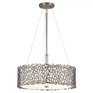 Elstead Lighting Wielofunkcyjna lampa wisząca Silver Coral 46,4 cm - Lampy sufitowe - miniaturka - grafika 1