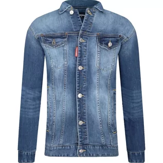 Kurtki i płaszcze dla dziewczynek - Dsquared2 Kurtka jeansowa | Regular Fit | denim - grafika 1