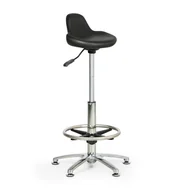 Krzesła i taborety kosmetyczne - B2B Partner Krzesło robocze wysokie YZ003-1,#201 - miniaturka - grafika 1