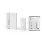 Dzwonki i gongi - Nedis DOORB223CWT dzwonek bezprzewodowy, 230 V, biały - miniaturka - grafika 1