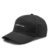 Czapki męskie - Czapka z daszkiem Calvin Klein Monologo Embro K50K512180 Czarny - miniaturka - grafika 1
