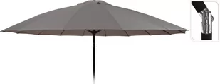 Parasol ogrodowy Shanghai 270 cm aluminium łamany ciemnoszary - Parasole ogrodowe - miniaturka - grafika 1