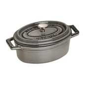 Garnki - Staub Mini garnek żeliwny owalny La Cocotte 250 ml grafitowy 40500-116-0 - miniaturka - grafika 1