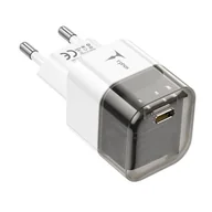 Ładowarki do telefonów - Ładowarka sieciowa T-PHOX X-POWER T-PP10 20W USB-C BLACK - miniaturka - grafika 1