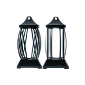 Lampiony i znicze - Znicz szklany Lampion mały gracja 29,5 cm mix - miniaturka - grafika 1