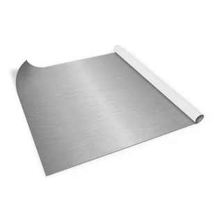 Samoprzylepna Okleina Szczotkowany Metal 100X50 Cm - Meble modułowe i akcesoria - miniaturka - grafika 1