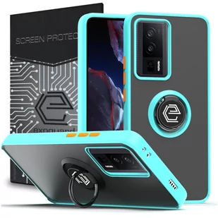 ETUI EXOGUARD O-RING + SZKŁO - XIAOMI POCO F5 PRO - PANCERNE CASE OBUDOWA FUTERAŁ RING - Etui i futerały do telefonów - miniaturka - grafika 1