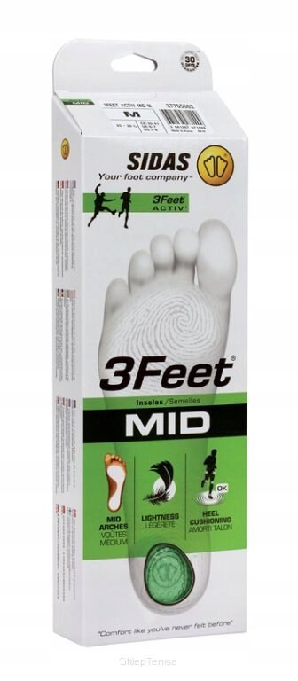 Wkładki do butów Sidas 3Feet Activ Mid XS (35-36)
