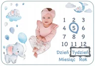 Koce i narzuty dla dzieci - Mata do zdjęć dla dziewczynki, miękki foto kocyk +ramki, Zapakowany prezent - miniaturka - grafika 1