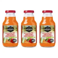 Soki i napoje niegazowane - Sady Wincenta Sok 100% jabłkowo-marchewkowy naturalnie mętny tłoczony NFC Zestaw 3 x 330 ml - miniaturka - grafika 1