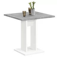 Stoły - Stół jadalniany FMD, szaro-biały, 70x70x77,5 cm - miniaturka - grafika 1