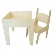 Zestawy mebli dla dzieci - STOLIK 52/50 Z KRZESEŁKIEM Z REGULOWANĄ WYSOKOŚCIĄ - miniaturka - grafika 1