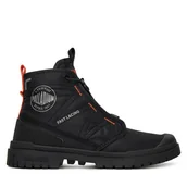 Botki damskie - Trapery Palladium Sp20 Travel Hi 74476-008-M Czarny - miniaturka - grafika 1