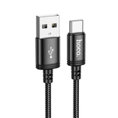Kable USB - Kabel USB A do USB C Hoco 3A 2 m X89 czarny - miniaturka - grafika 1