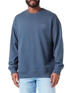 Bluzy męskie - Lee Bluza męska Core Loose SWS, niebieski, L - miniaturka - grafika 1