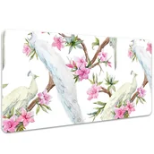 Podkładki na biurko - Podkładka na biurko Pawie na gałęzi 100x50 cm - miniaturka - grafika 1