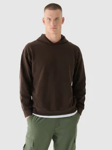 4F Bluza dresowa nierozpinana z kapturem męska - brązowa XXL - Bluzy męskie 4F Bluza dresowa nierozpinana z kapturem męska - brązowa XXL - Bluzy męskie - miniaturka - grafika 1