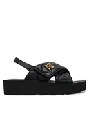 Sandały damskie - LOVE MOSCHINO Sandały JA16044I1MIE0000 Czarny - miniaturka - grafika 1