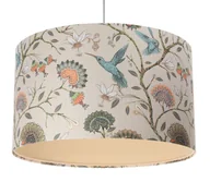 Lampy stojące - Kremowa lampa wisząca z dużym abażurem - 21X S385 G0-G56 - miniaturka - grafika 1