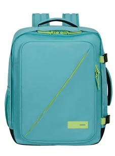 Plecak kabinowy American Tourister Take2Cabin M - dusty turquoise / lime - Plecaki - miniaturka - grafika 1