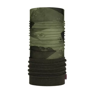 Komin Dziecięcy BUFF® Junior Polar US BIG CAMU KHAKI BARK HEATHER - Apaszki i szaliki damskie - miniaturka - grafika 1