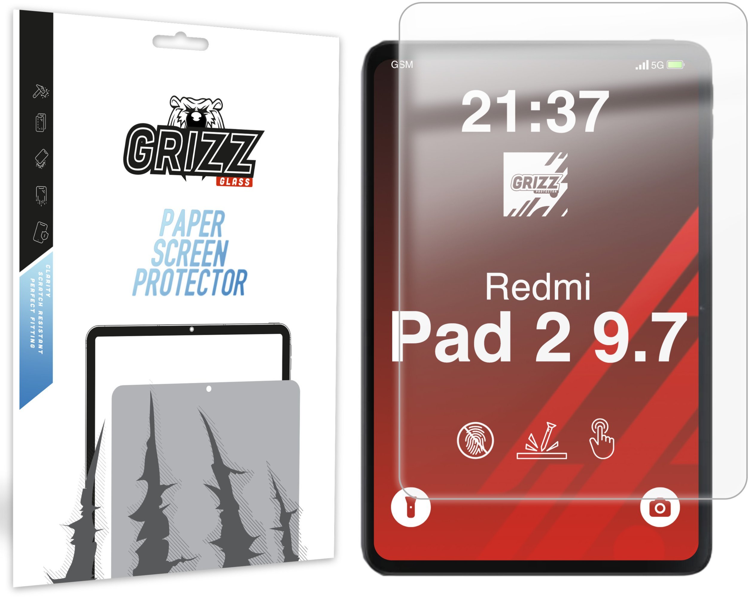 GrizzGlass PaperScreen Folia matowa do Xiaomi Redmi Pad 2 9.7 GRZ19541