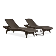 Meble ogrodowe - Keter zestaw mebli PACIFIC brąz - miniaturka - grafika 1