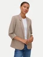 Marynarki i żakiety damskie - Vero Moda Marynarka Eva 10331948 Beżowy Loose Fit - miniaturka - grafika 1