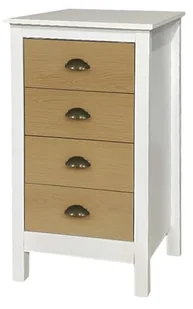 FORNOR NORWA PUDEŁKO NORWA, Wood, biały, beżowy, 46 x 35 x wys. 80 - Komody dla dzieci - miniaturka - grafika 1