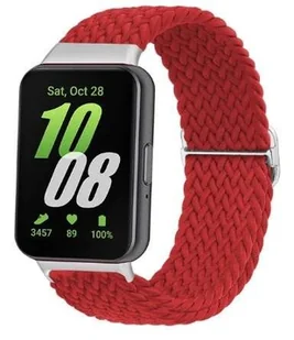 Opaska pasek bransoletka NYLON LOOP Samsung Galaxy FIT 3 czerwona - Akcesoria do smartwatchy - miniaturka - grafika 1