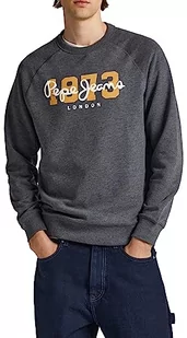 Pepe Jeans Bluza męska Meier, Szary (Ciemnoszary Marl), L - Bluzy męskie - miniaturka - grafika 1