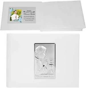 Album na zdjęcia Pamiątka I Komunii Św. Chłopiec 925 Dedykacja - Dewocjonalia - miniaturka - grafika 1
