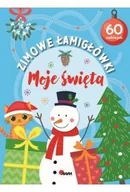 Literatura popularno naukowa dla młodzieży - Zimowe łamigłówki Moje święta - książka - miniaturka - grafika 1
